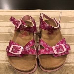 Rugged bear shiny pink polka dot‎ girls sandals size 9 summer sandals